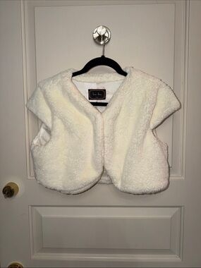Love Tree Kids Cream Sherpa Vest